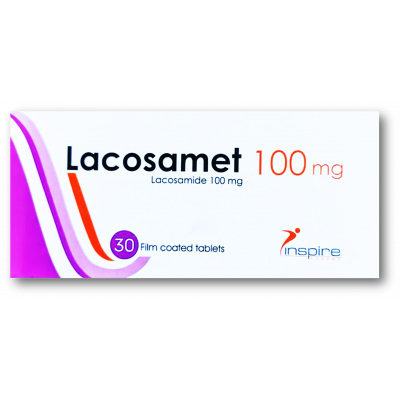 LACOSAMET 100 MG ( LACOSAMIDE ) 30 FILM-COATED TABLETS